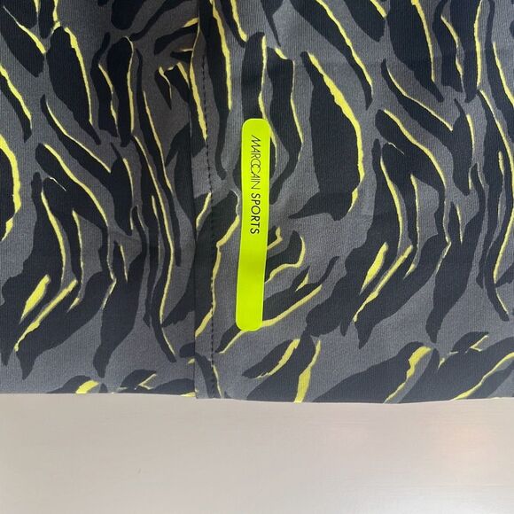 Marc Cain Sports N4 US 10 Animal Print Mini Skirt Black Green Lined $230 NWT - Picture 6 of 13
